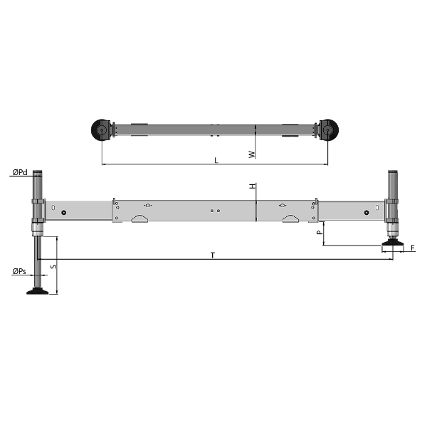 Opposed Beams Outrigger- TL