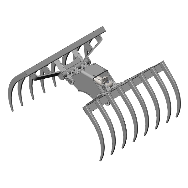 Tined Agricultural and Forestry Grapple- FL