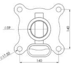 Rotator Flanges with 4 connection points FLG 4