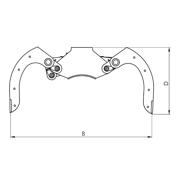 Light Clamshell Bucket with Optional Sidewalls- CLA-MR